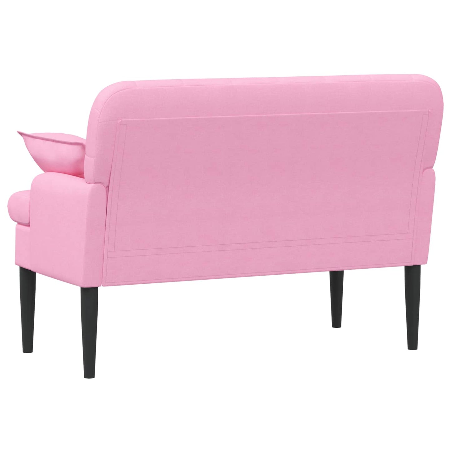 Lænestol med knap tufting Lyserød 111 x 68 x 80 cm Stof