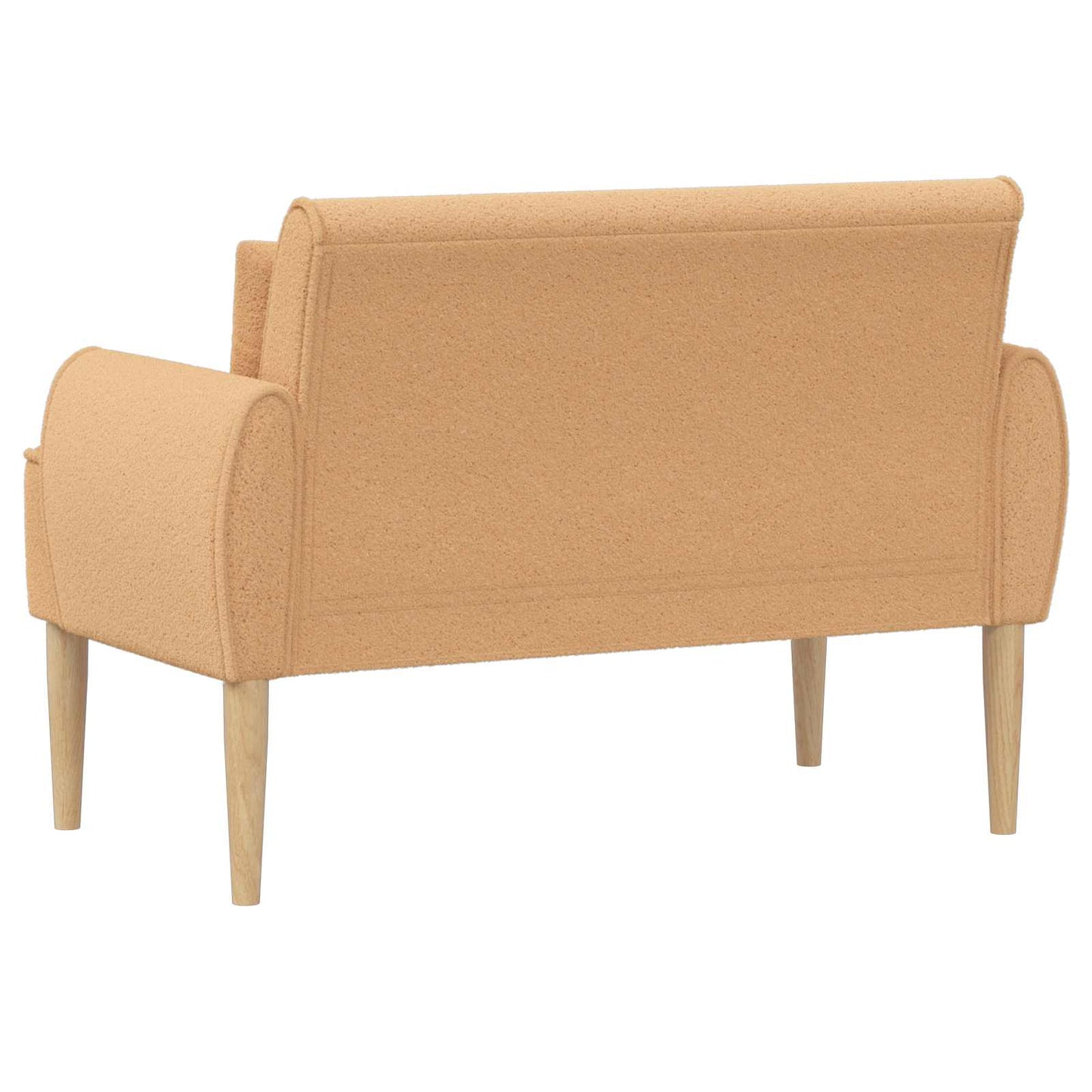Lænestol med knap tufting Beige 117 x 67 x 77 cm Bouclé