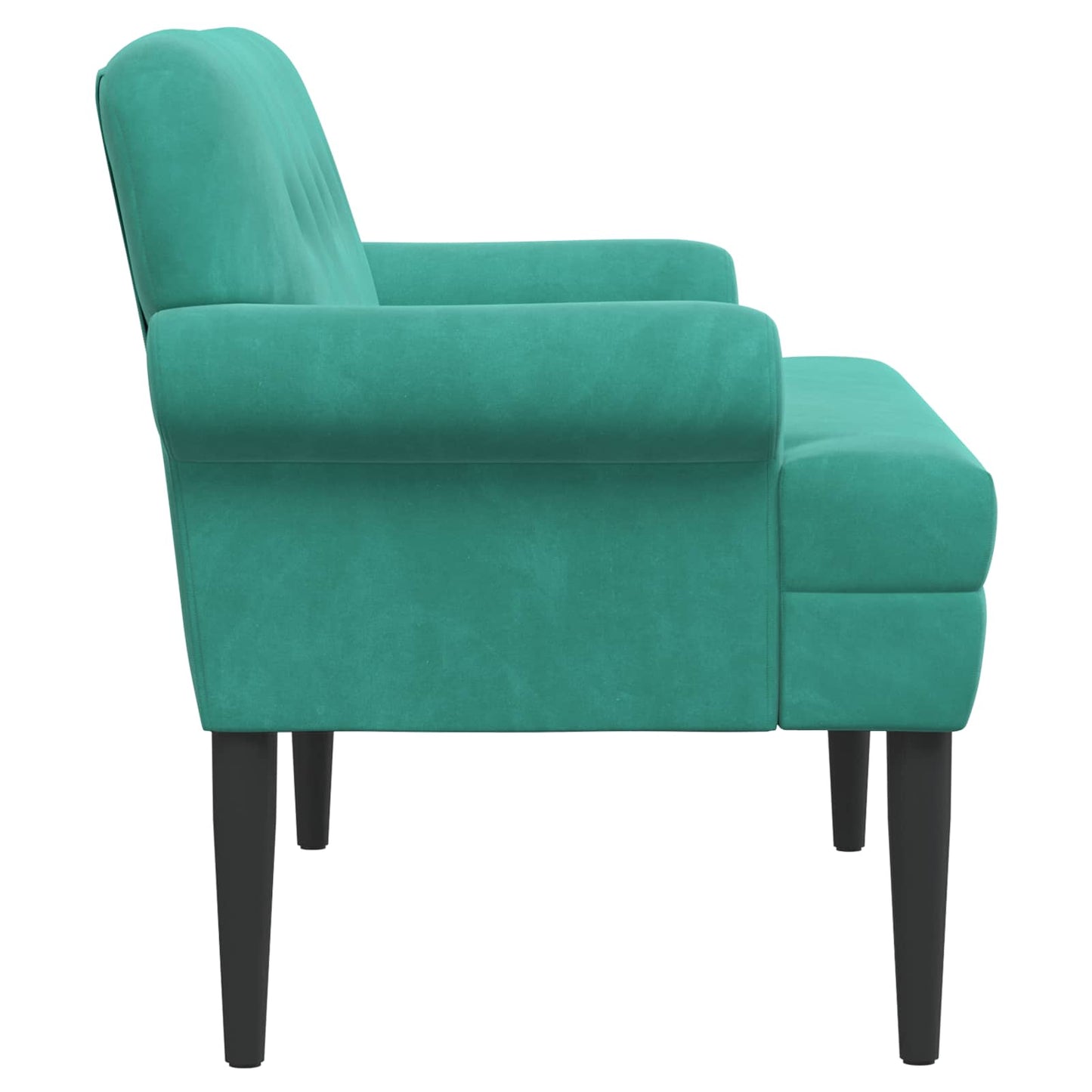 Lænestol med knap tufting Turkis 120 x 66 x 78 cm Fløjl