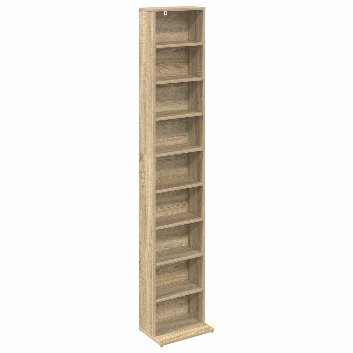 CD Skab Sonoma-eg 33 x 23,5 x 175 cm Konstrueret træ