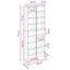 CD Skab 2 stk. Sonoma-eg 33 x 23,5 x 175 cm Konstrueret træ