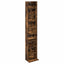 CD Skab 2 stk. Røget eg 33 x 23,5 x 175 cm Konstrueret træ