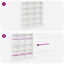 CD Skab Hvid 96 x 23,5 x 97,5 cm Konstrueret træ