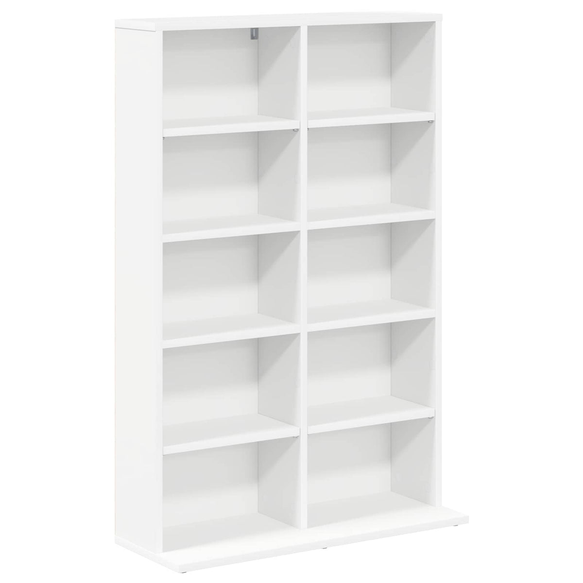CD Skab 2 stk. Hvid 65 x 23,5 x 97,5 cm Konstrueret træ