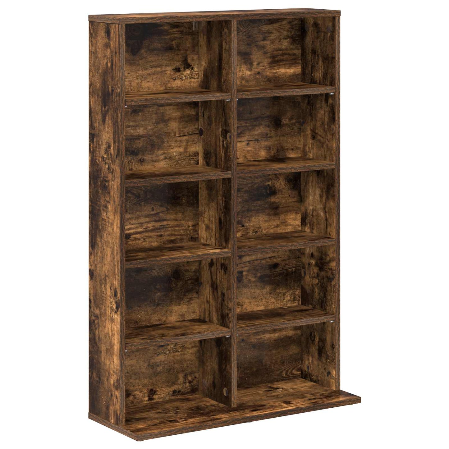 CD Skab Røget eg 65 x 23,5 x 97,5 cm Konstrueret træ