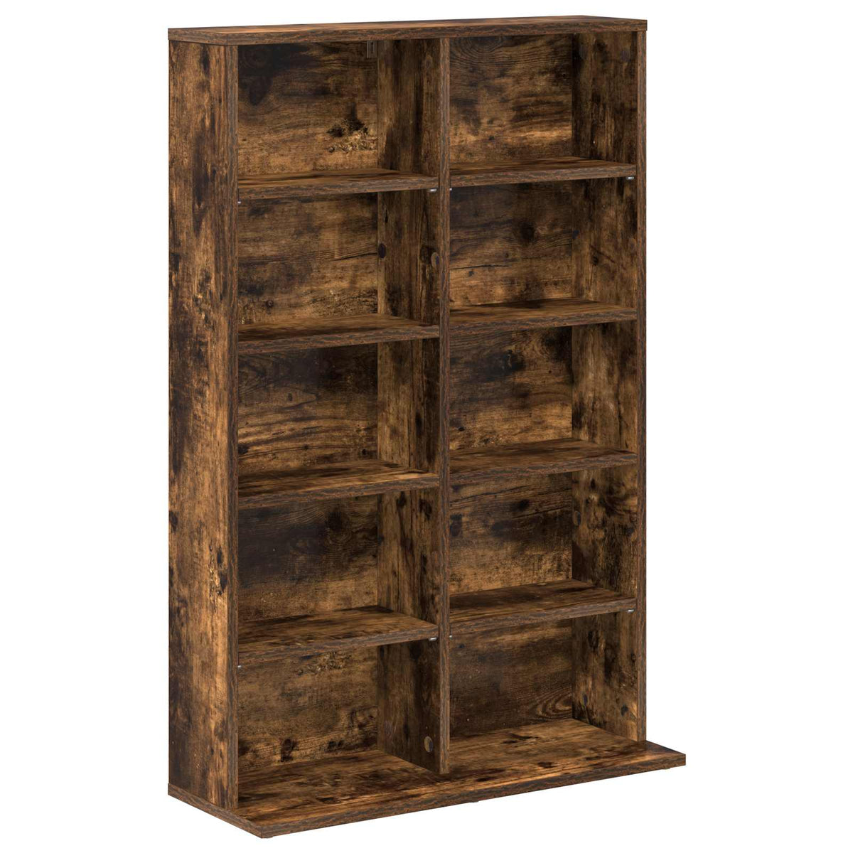 CD Skab 2 stk. Røget eg 65 x 23,5 x 97,5 cm Konstrueret træ