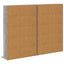CD Skab 2 stk. Grå Sonoma 65 x 23,5 x 97,5 cm Konstrueret træ