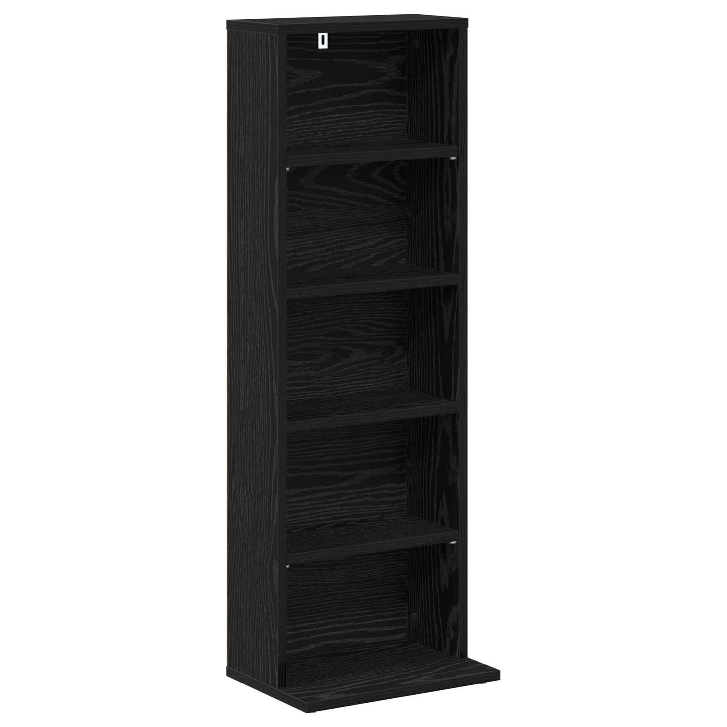 CD Skab Sort eg 33 x 23,5 x 97,5 cm Konstrueret træ