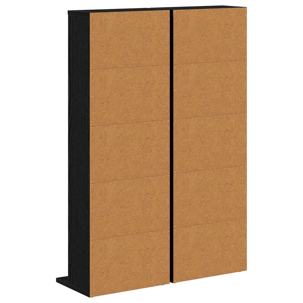 CD Skab 2 stk. Sort eg 33 x 23,5 x 97,5 cm Konstrueret træ
