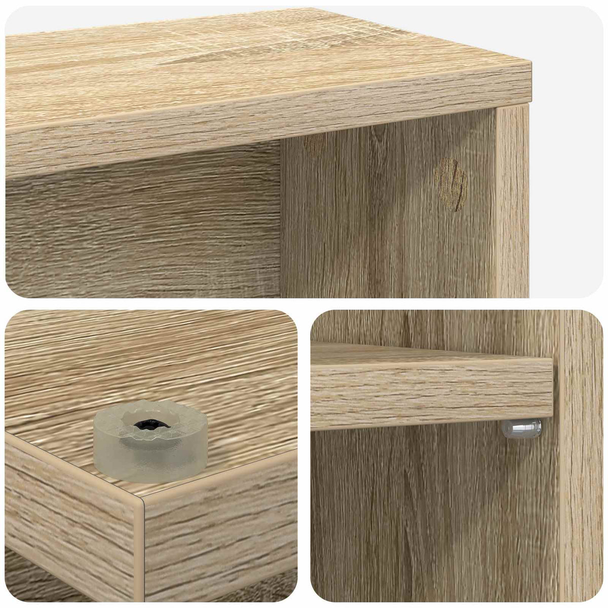 CD Skab Sonoma-eg 33 x 23,5 x 97,5 cm Konstrueret træ