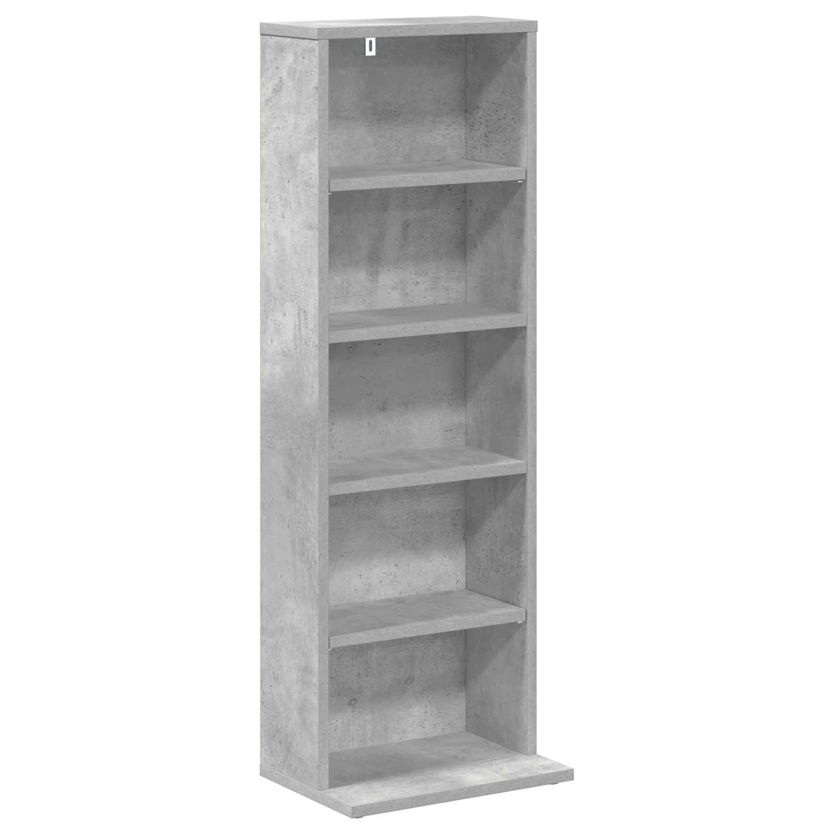 CD Skab 2 stk. Betongrå 33 x 23,5 x 97,5 cm Konstrueret træ