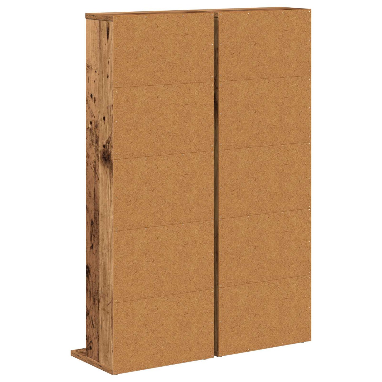 CD Skab 2 stk. Gammelt træ 33 x 23,5 x 97,5 cm Konstrueret træ