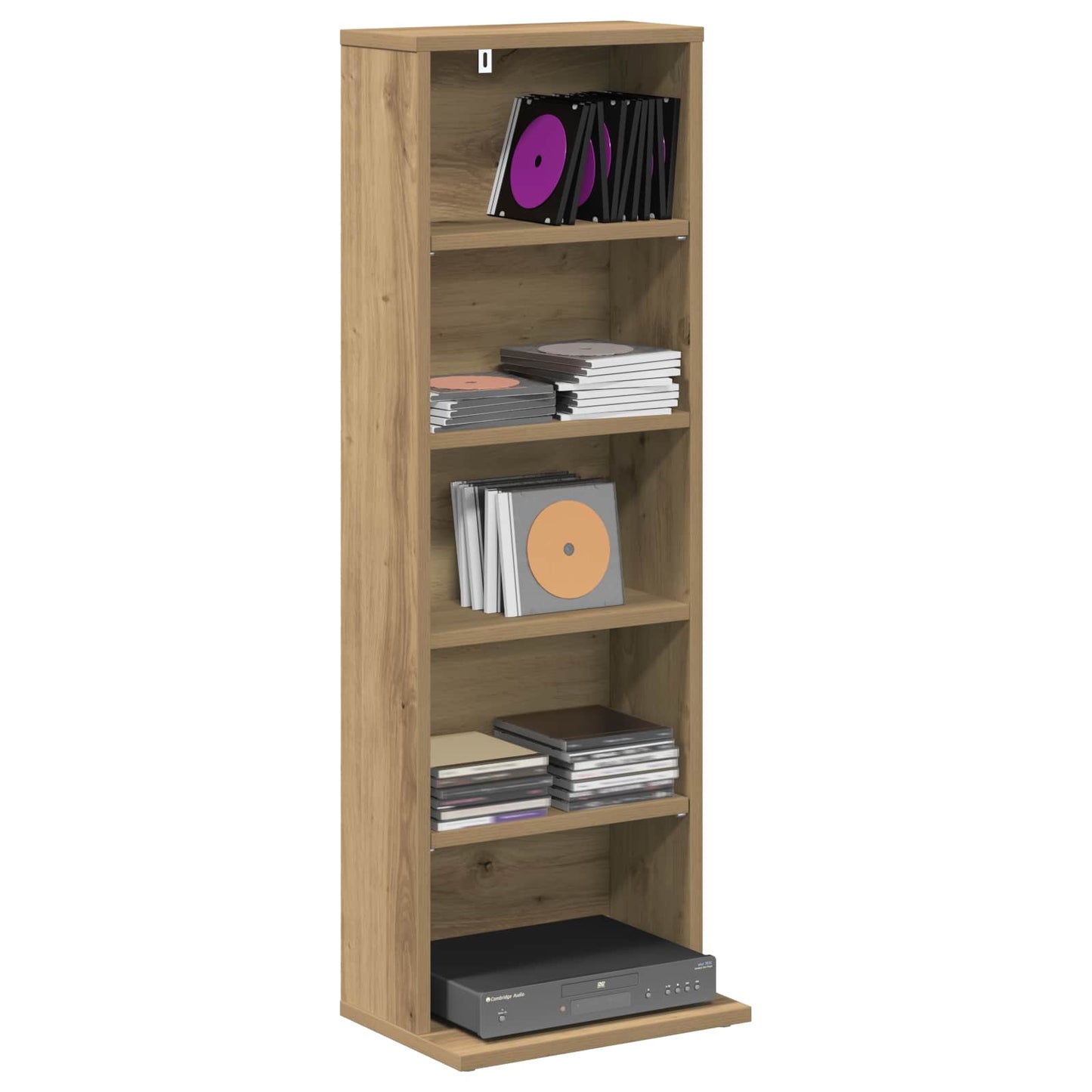 CD Skab Artisan-eg 33 x 23,5 x 97,5 cm Konstrueret træ