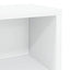 CD Opbevaringsrække Hvid 40 x 17 x 17 cm Konstrueret træ