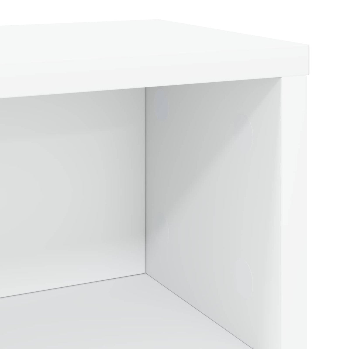 CD Opbevaringsrække Hvid 40 x 17 x 17 cm Konstrueret træ