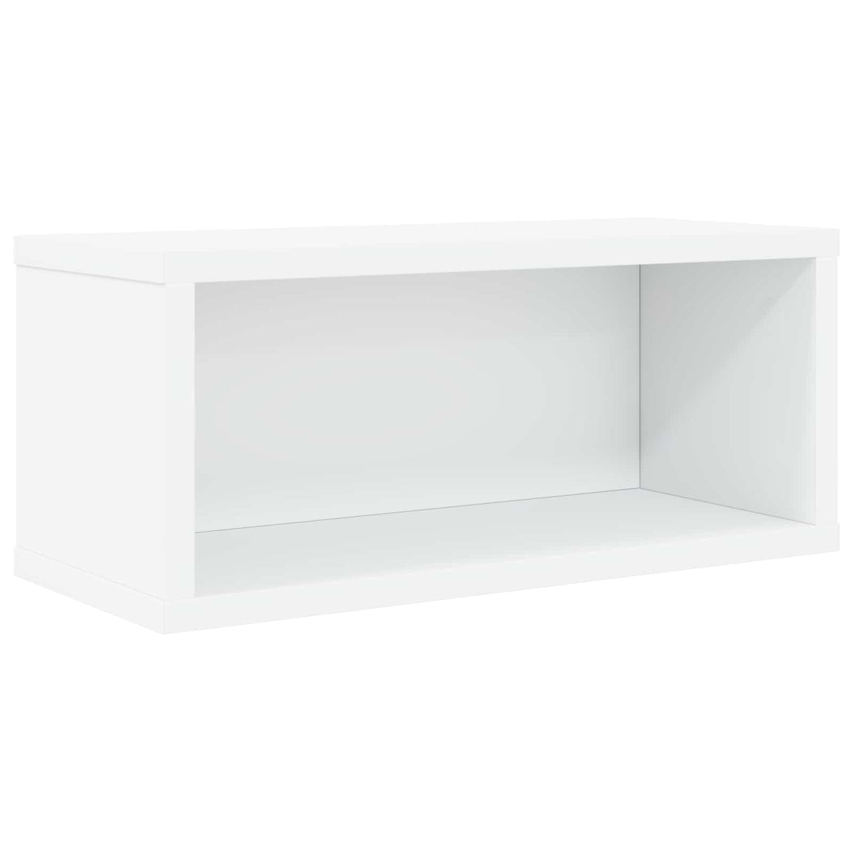 CD Opbevaringsrække Hvid 40 x 17 x 17 cm Konstrueret træ