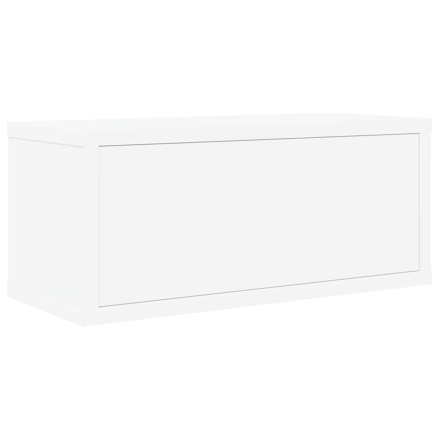 CD Opbevaringsrække Hvid 40 x 17 x 17 cm Konstrueret træ