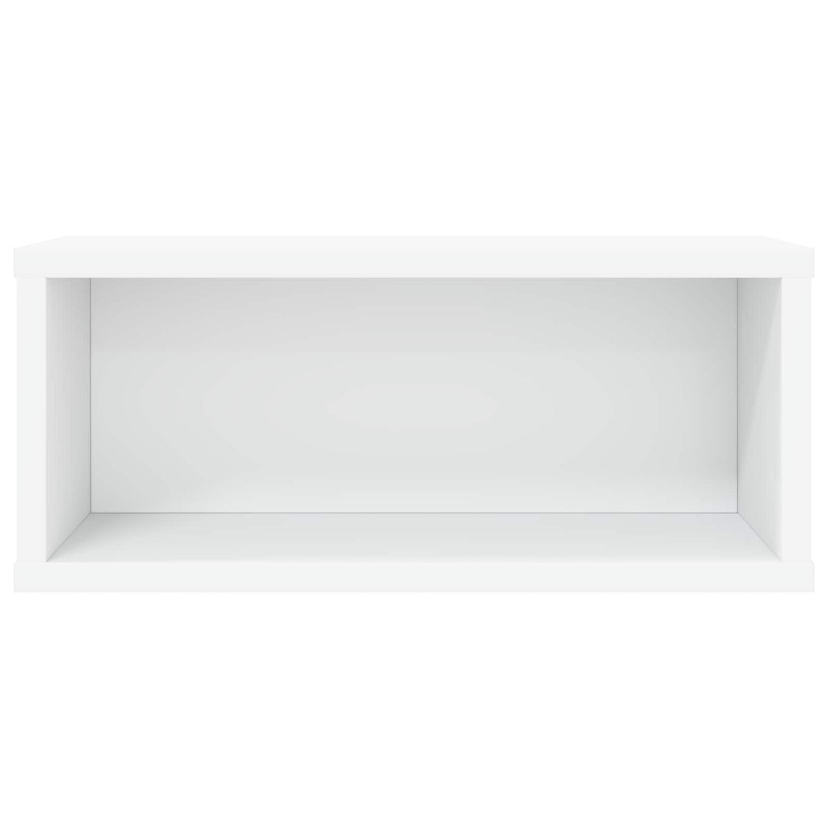 CD Opbevaringsrække Hvid 40 x 17 x 17 cm Konstrueret træ