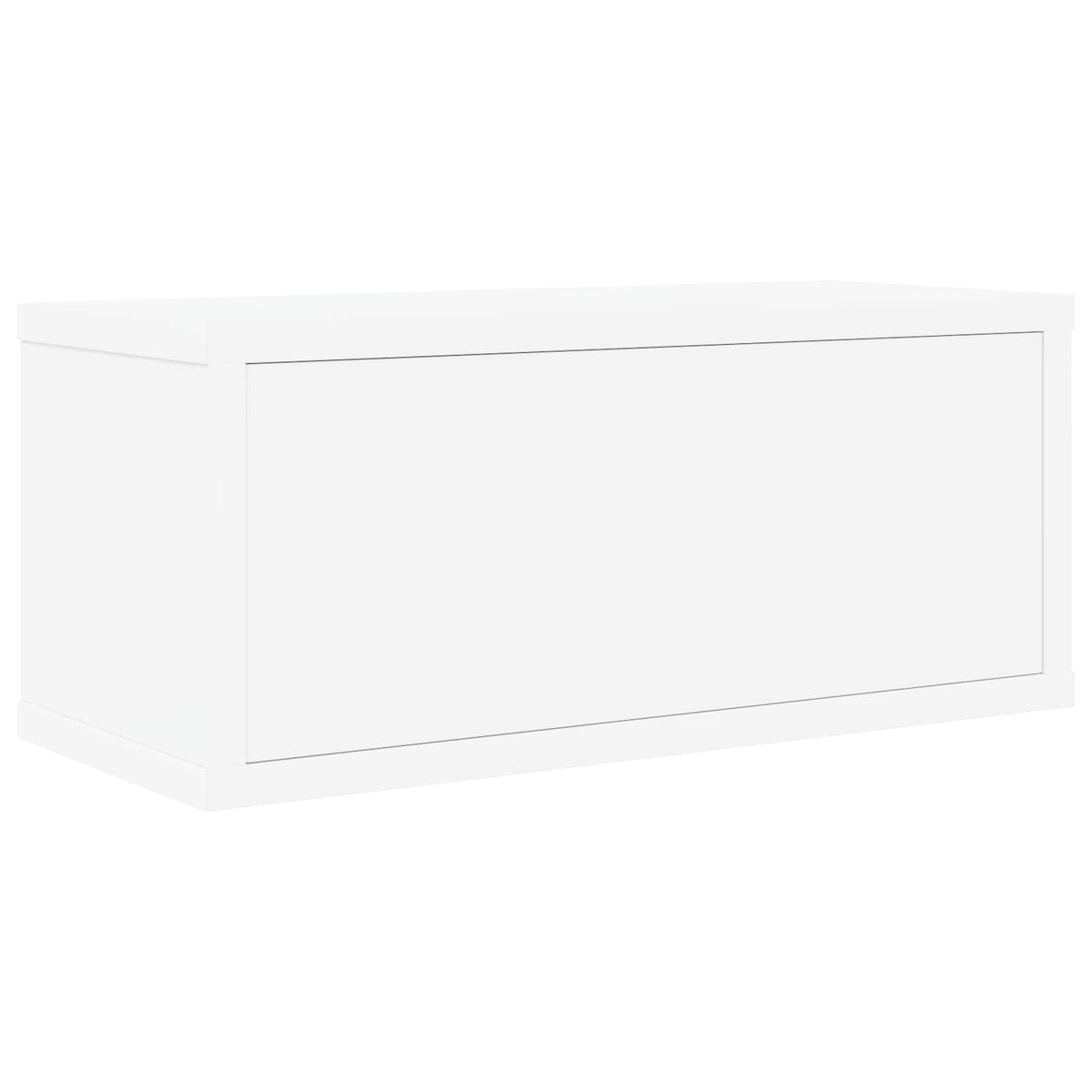 CD Opbevaringsrække 2 stk. Hvid 40 x 17 x 17 cm Konstrueret træ