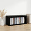 CD Opbevaringsrække Sort eg 40 x 17 x 17 cm Konstrueret træ