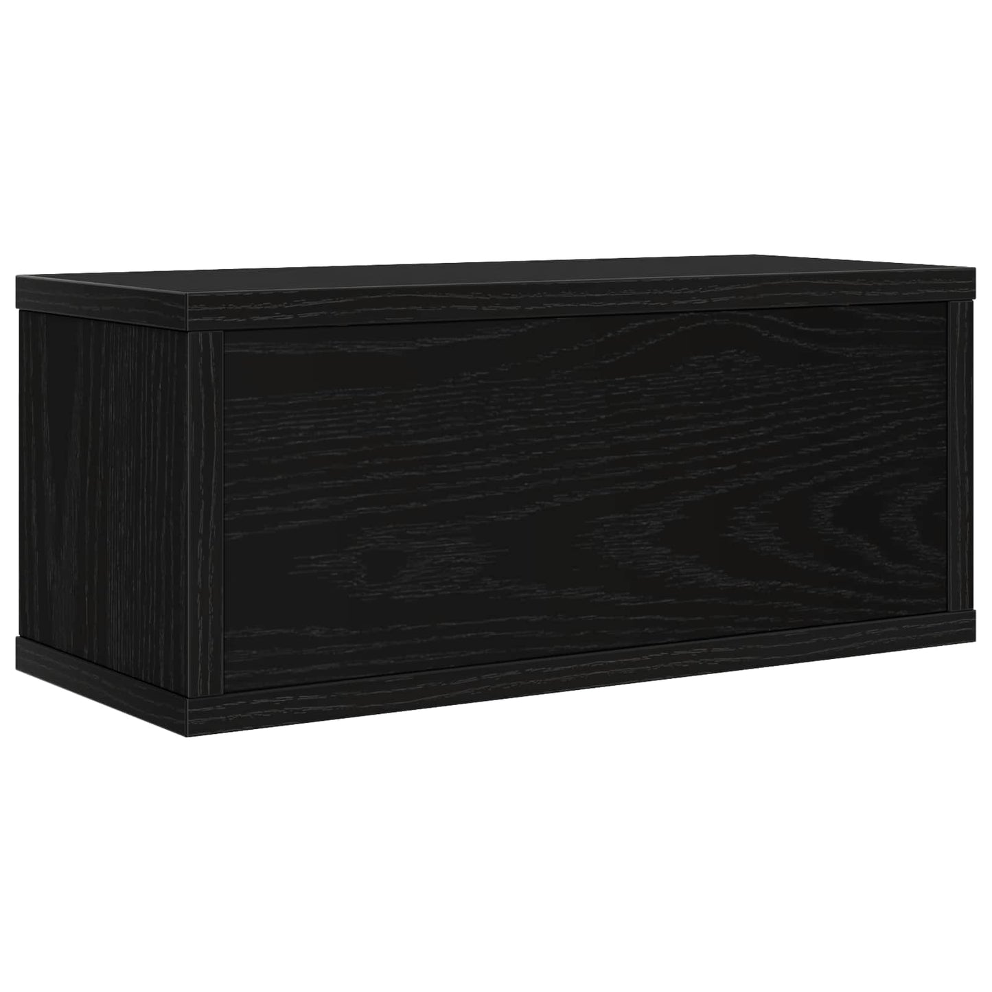 CD Opbevaringsrække 2 stk. Sort eg 40 x 17 x 17 cm