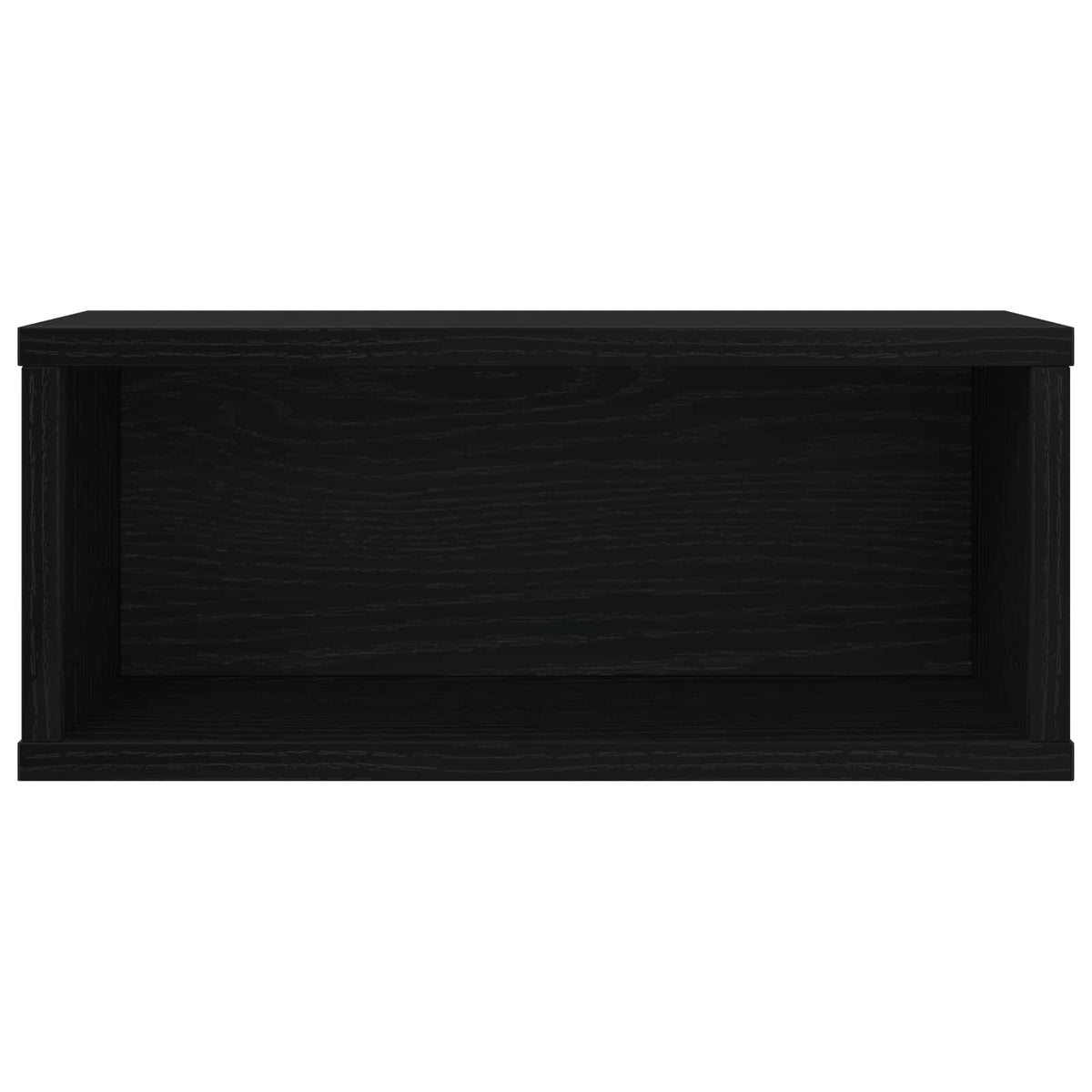 CD Opbevaringsrække 2 stk. Sort eg 40 x 17 x 17 cm