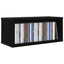 CD Opbevaringsrække 2 stk. Sort eg 40 x 17 x 17 cm