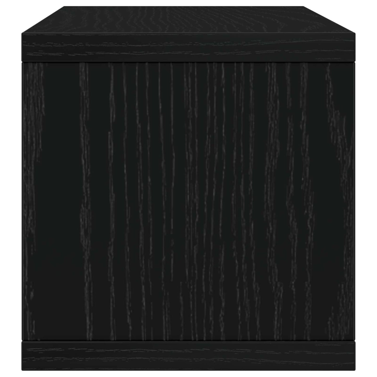 CD Opbevaringsrække 2 stk. Sort eg 40 x 17 x 17 cm