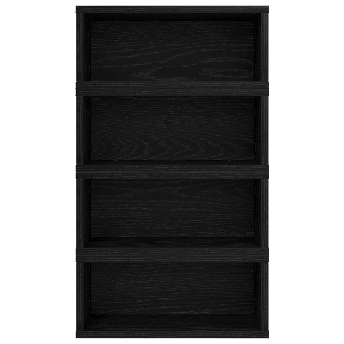 CD Opbevaringsrække 4 stk. Sort eg 40 x 17 x 17 cm
