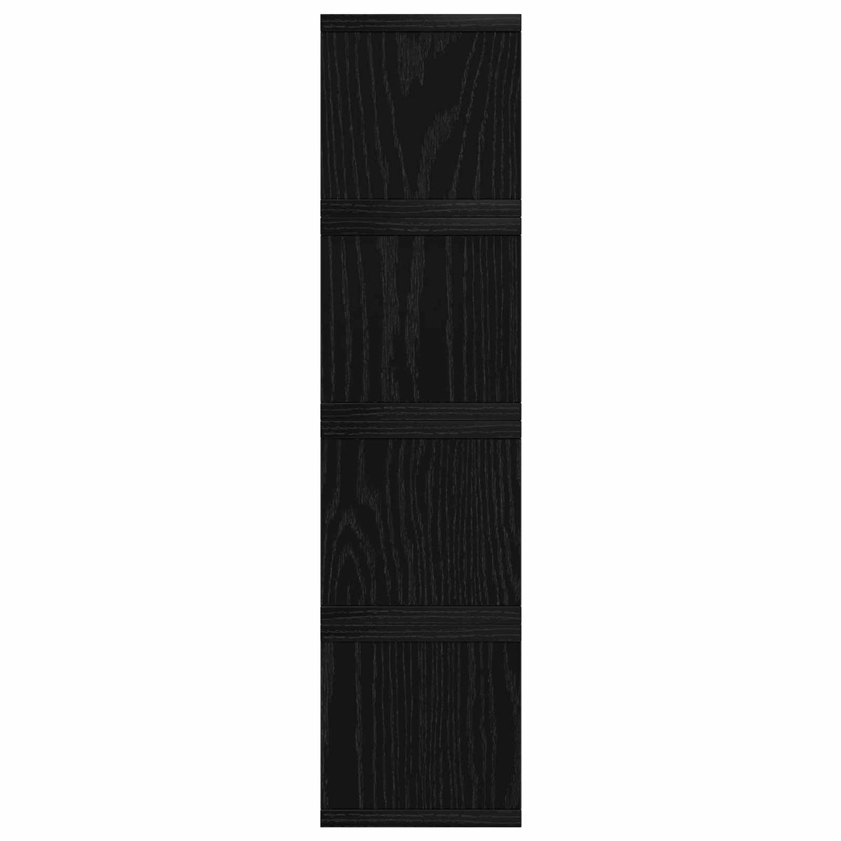 CD Opbevaringsrække 4 stk. Sort eg 40 x 17 x 17 cm