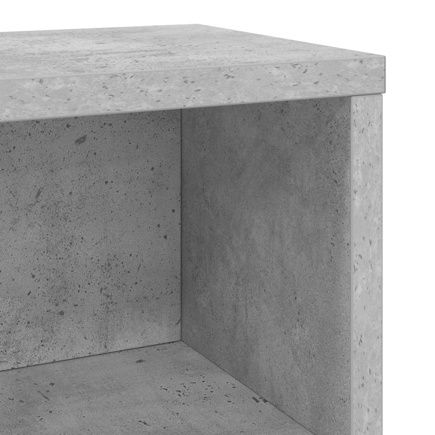 CD Opbevaringsrække Betongrå 40 x 17 x 17 cm Konstrueret træ