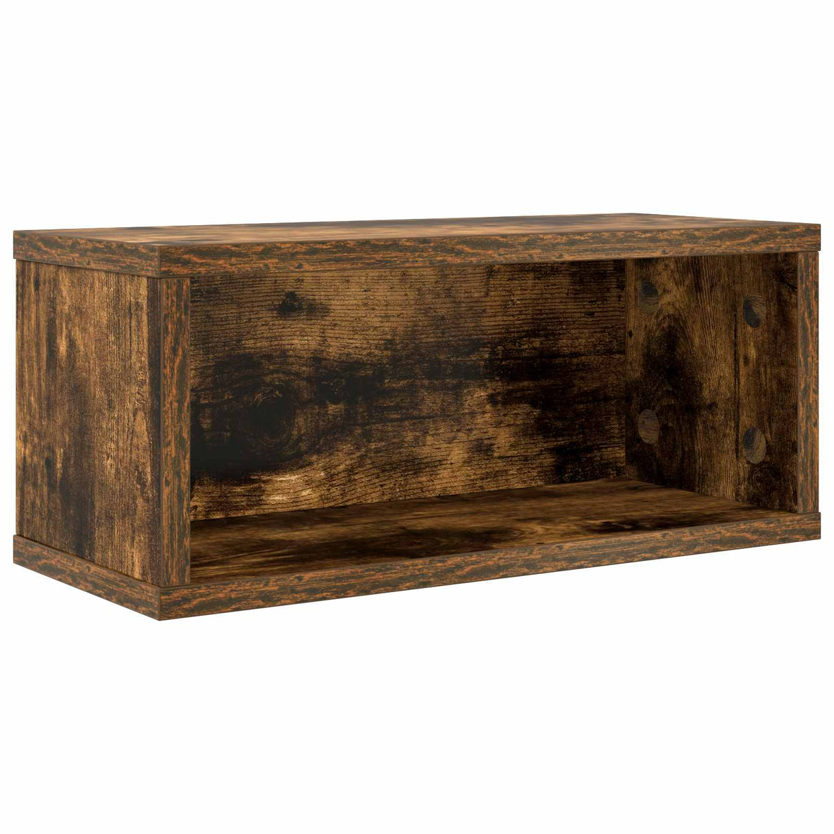 CD Opbevaringsrække 2 stk. Røget eg 40 x 17 x 17 cm