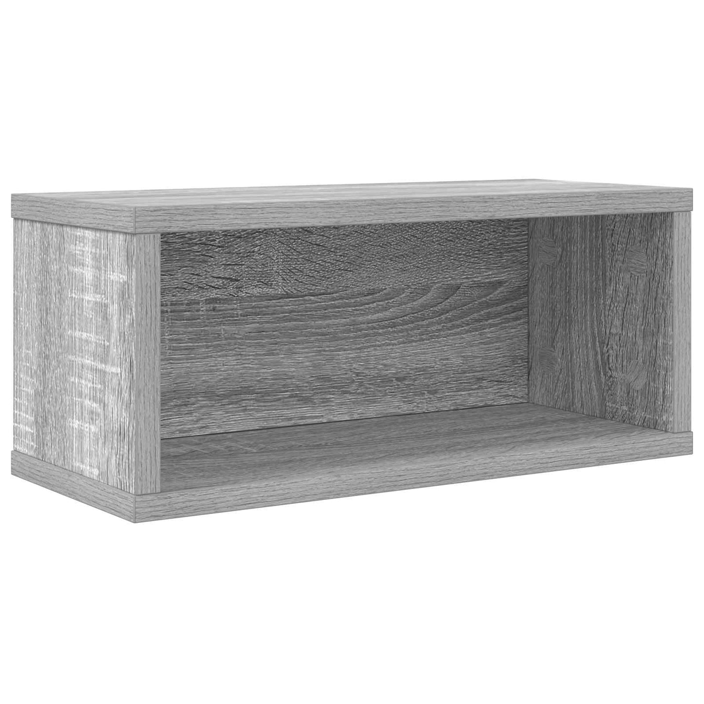 CD Opbevaringsrække 2 stk. Grå Sonoma 40 x 17 x 17 cm