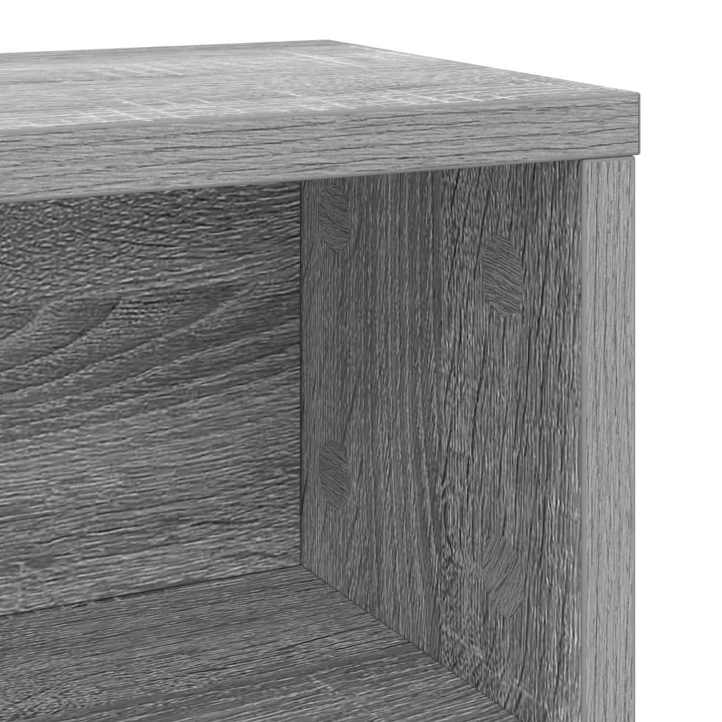 CD Opbevaringsrække 4 stk. Grå Sonoma 40 x 17 x 17 cm