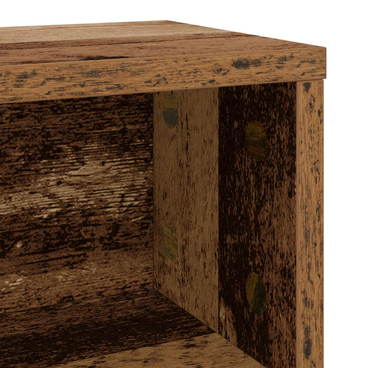 CD Opbevaringsrække Gammelt træ 40 x 17 x 17 cm Konstrueret træ