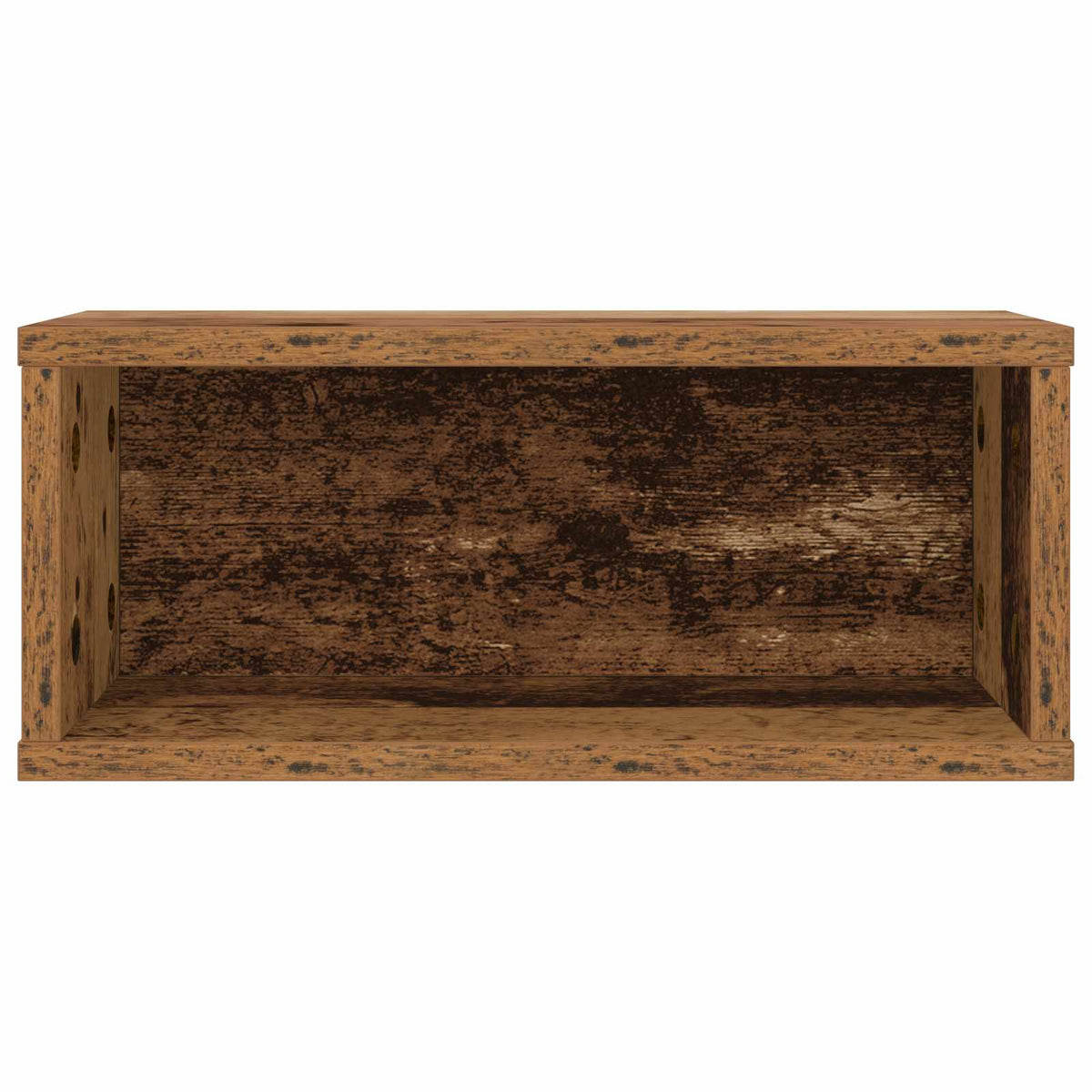CD Opbevaringsrække Gammelt træ 40 x 17 x 17 cm Konstrueret træ