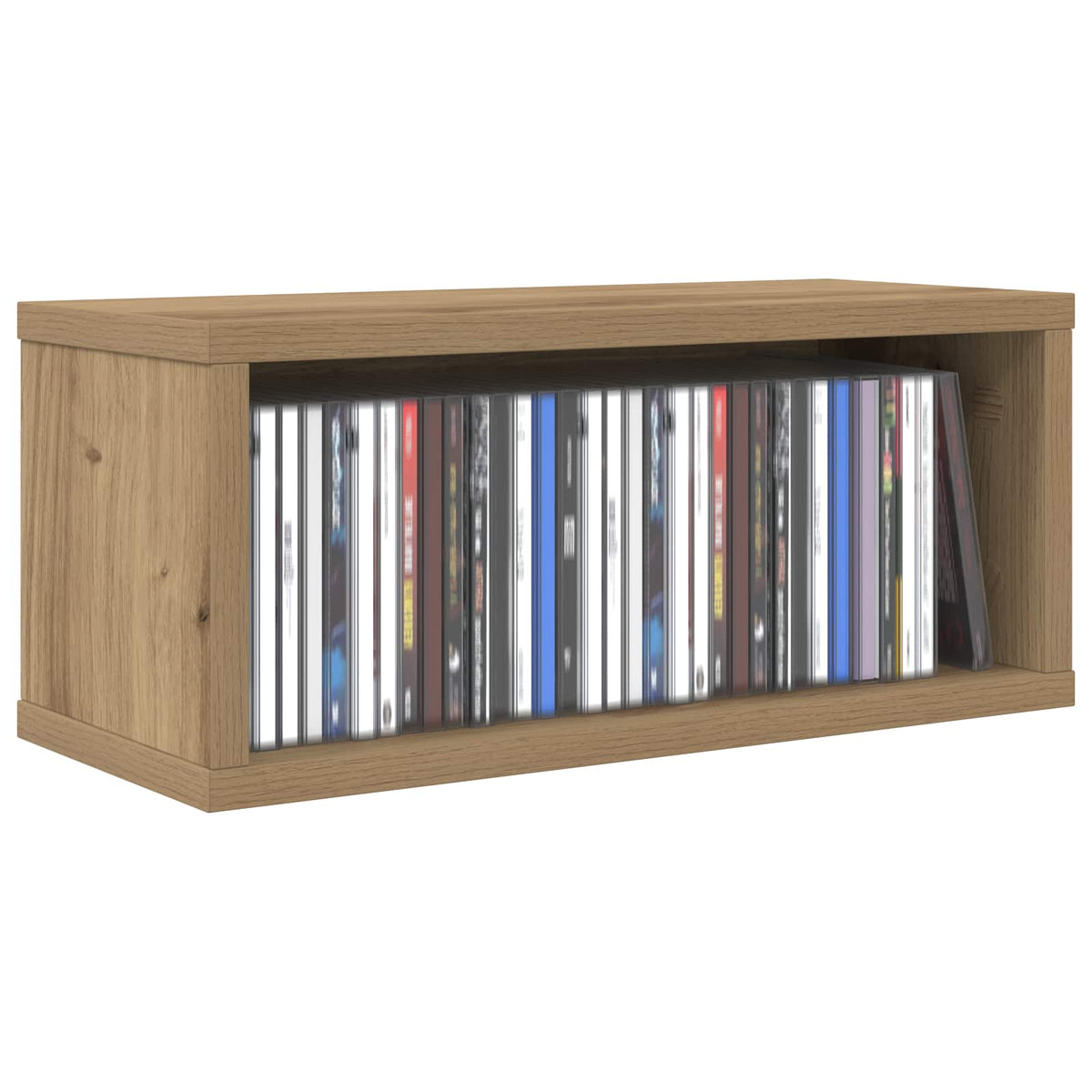 CD Opbevaringsrække Artisan-eg 40 x 17 x 17 cm Konstrueret træ