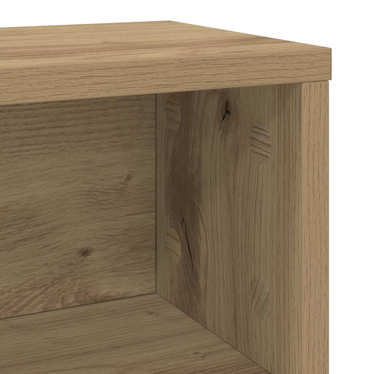 CD Opbevaringsrække 2 stk. Artisan-eg 40 x 17 x 17 cm