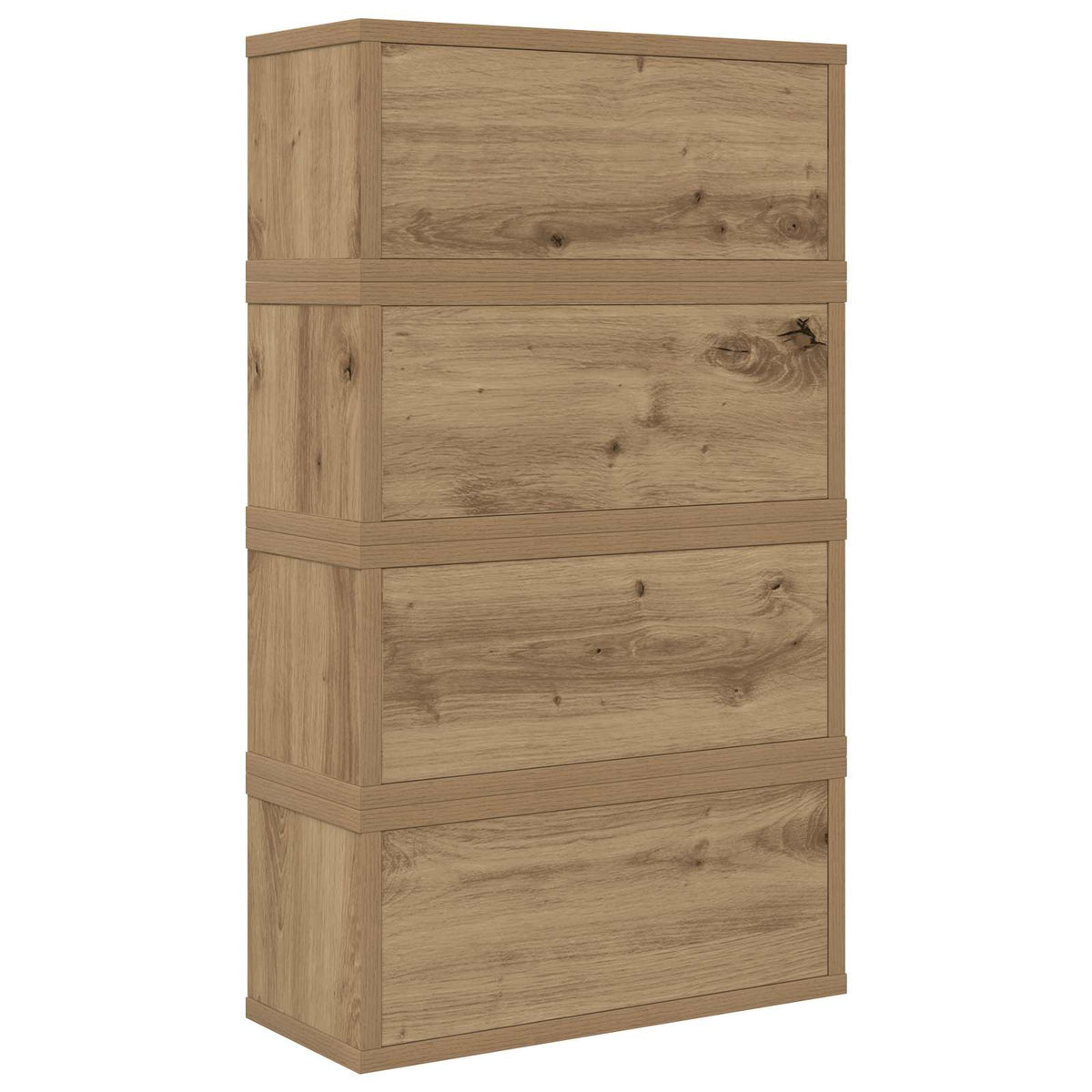 CD Opbevaringsrække 4 stk. Artisan-eg 40 x 17 x 17 cm