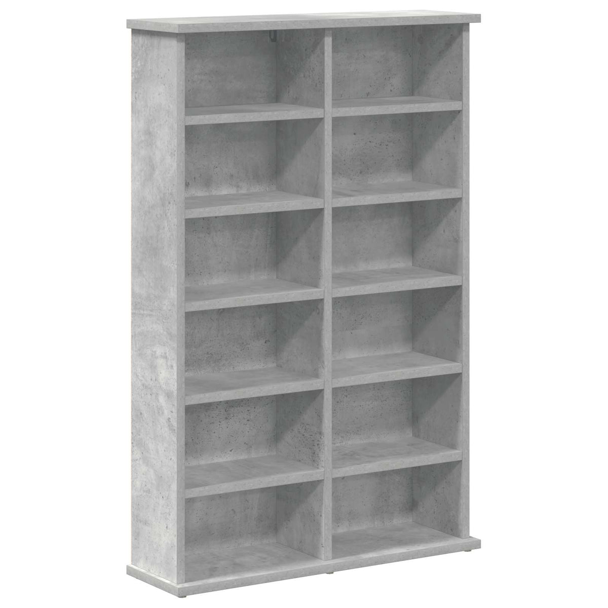 CD Skab Betongrå 60 x 17 x 92 cm Konstrueret træ