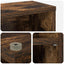 CD Skab Røget eg 60 x 17 x 92 cm Konstrueret træ