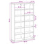 CD Skab Røget eg 60 x 17 x 92 cm Konstrueret træ