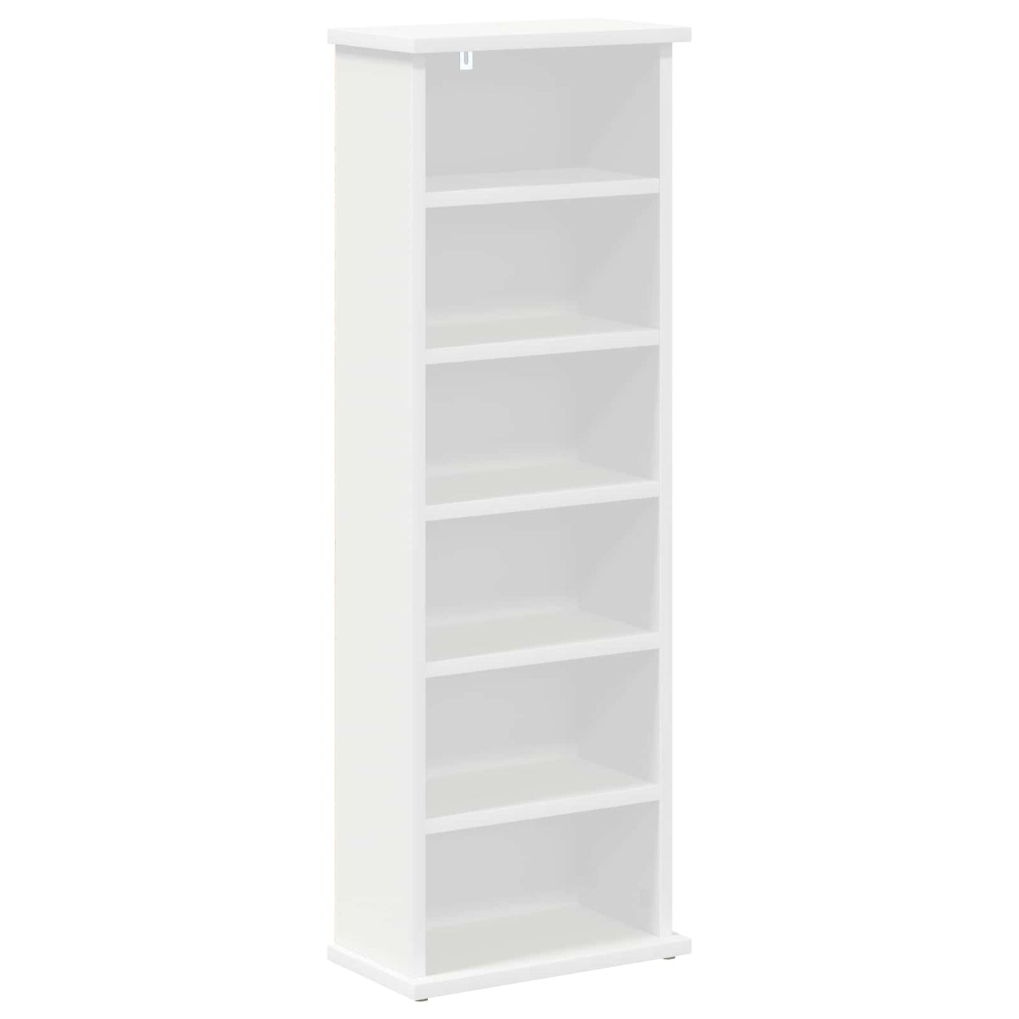 CD Skab Hvid 32 x 17 x 92 cm Konstrueret træ