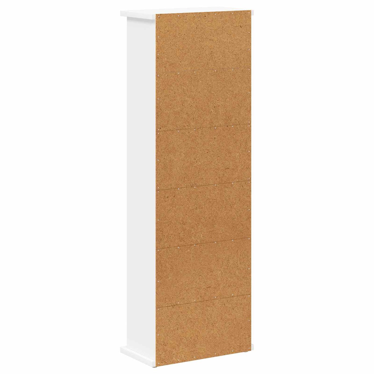 CD Skab Hvid 32 x 17 x 92 cm Konstrueret træ