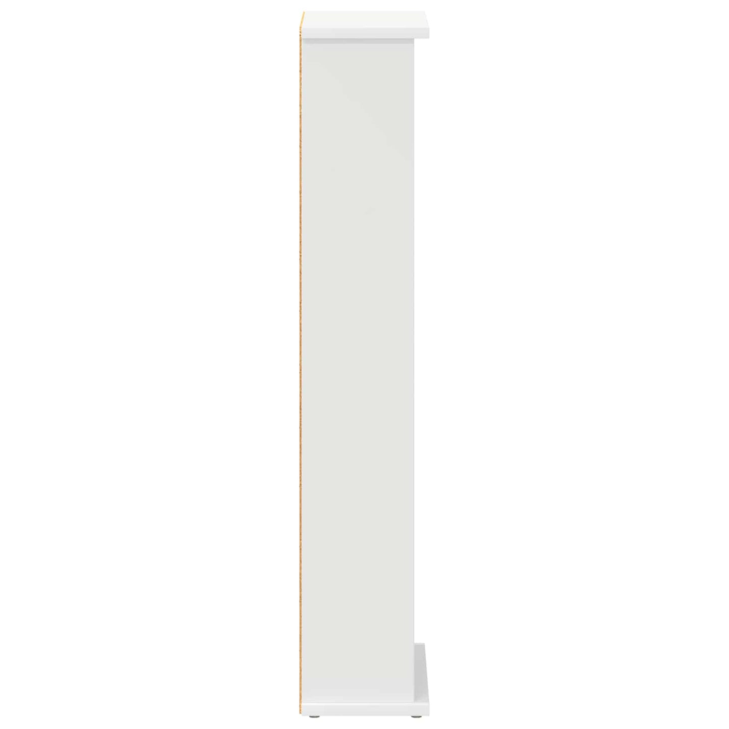 CD Skab Hvid 32 x 17 x 92 cm Konstrueret træ