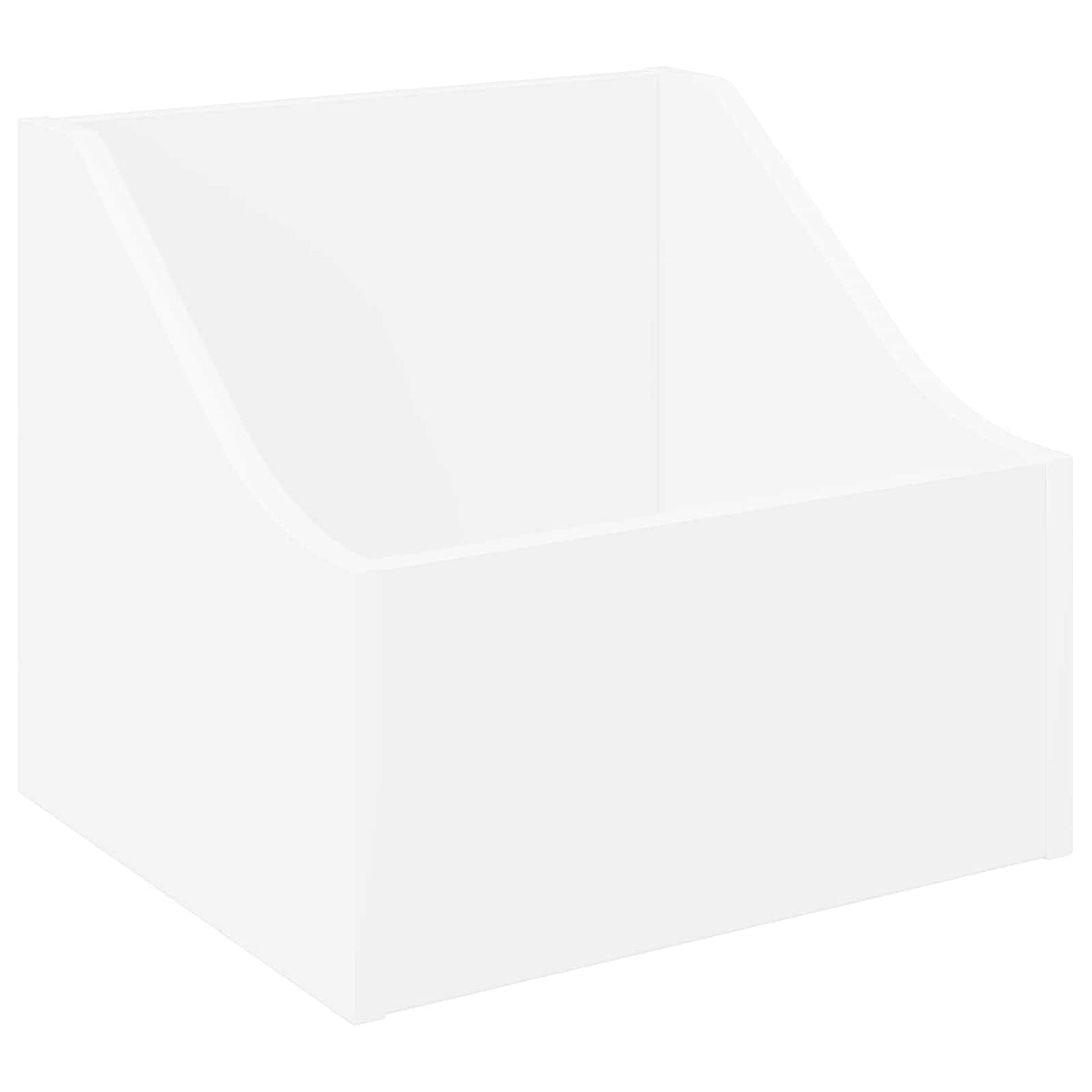 LP pladeæske 2 stk. Hvid 37 x 33 x 32 cm Konstrueret træ
