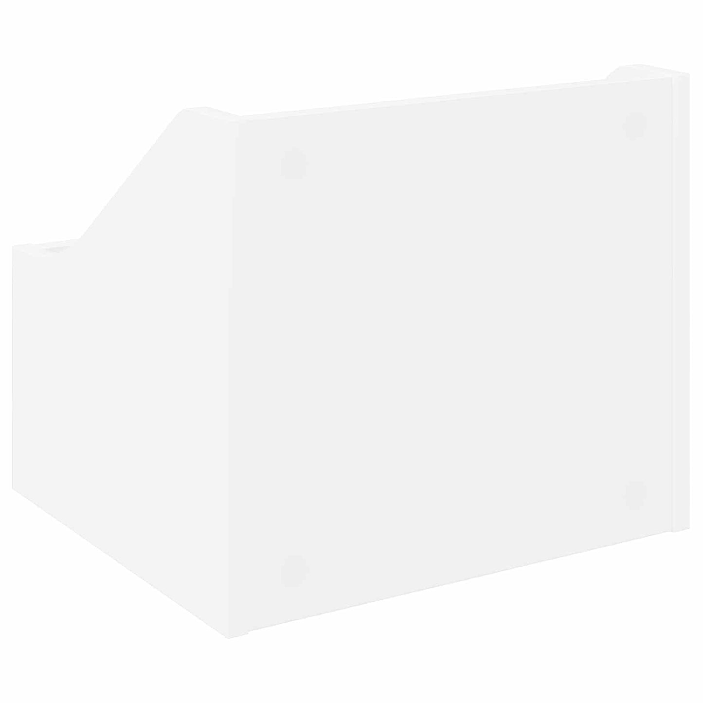 LP pladeæske 2 stk. Hvid 37 x 33 x 32 cm Konstrueret træ