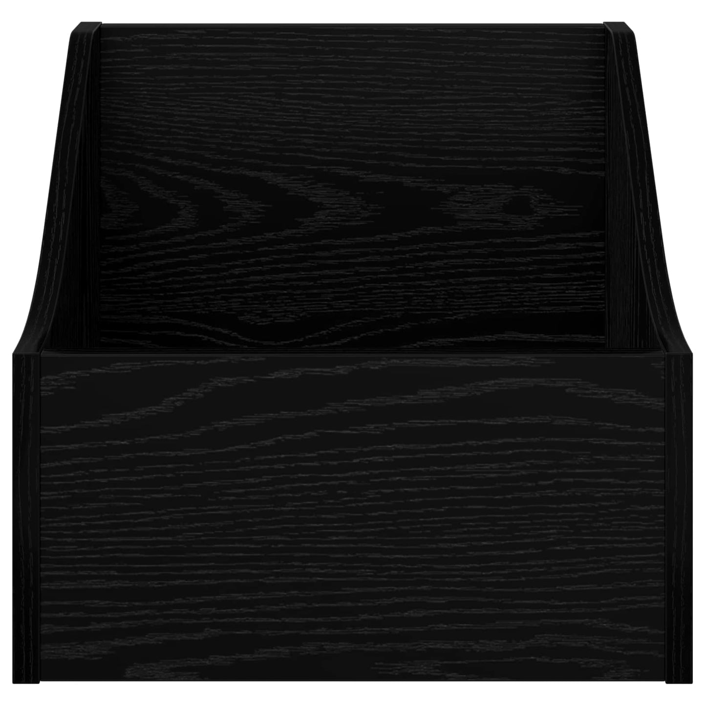 LP pladeæske 2 stk. Sort eg 37 x 33 x 32 cm Konstrueret træ
