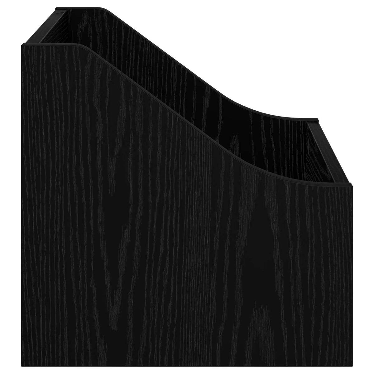 LP pladeæske 2 stk. Sort eg 37 x 33 x 32 cm Konstrueret træ