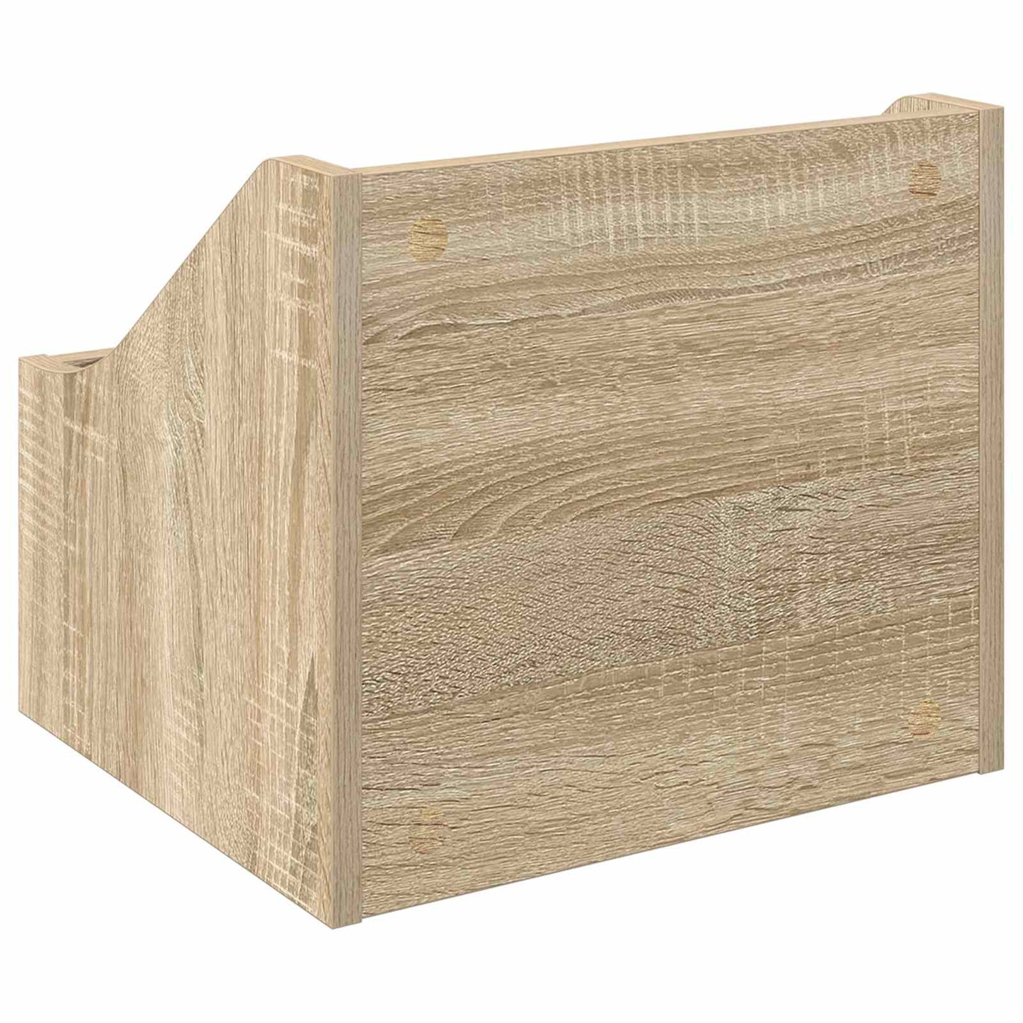 LP pladeæske Sonoma-eg 37 x 33 x 32 cm Konstrueret træ